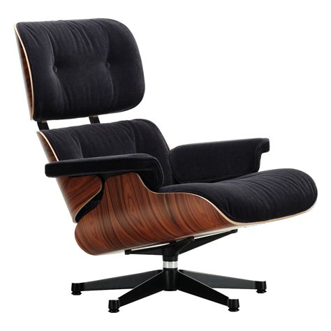 Vitra Eames Lounge Chair, new size, palisander - Calma dark anthracite ...