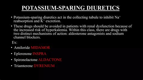 Diuretics: Pharmacology | PPTX