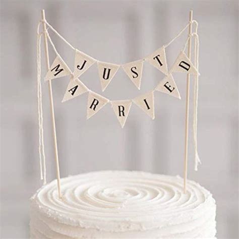 Wedding Cake Topper,Vintage Affair Rustic Just Married Wedding Cake or ...