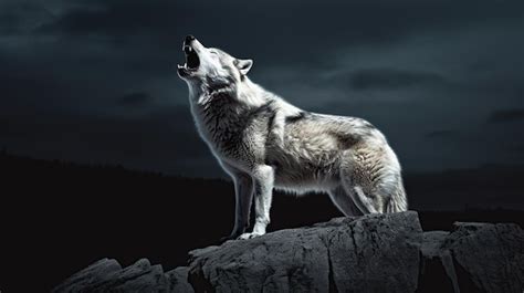 Image result for Wolves Howl at Night
