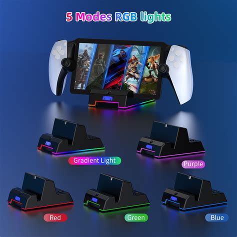 RGB Charging Dock For Portal Auarte 13-in-1 PS Portal Accessory Bundle ...