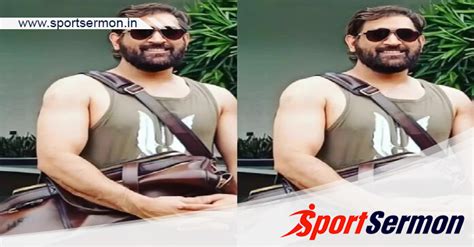 CSK Star MS Dhoni Sports New Style In Black Shades