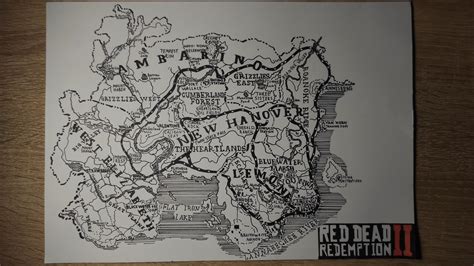 Image result for RDR2 World Map