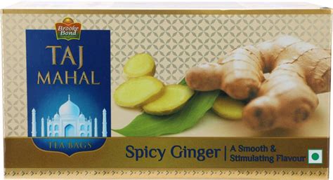 Taj Mahal Spicy Ginger Tea Bags Box Price in India - Buy Taj Mahal ...
