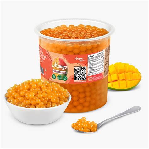 Mango Popping Boba for Bubble Tea | Fruit Pearls | Inspire Food Co ...