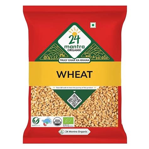 24 Mantra Organic Wheat Premium/Gehoon/Godhuma - 1 Kg | 100% Organic ...
