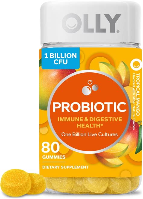 Amazon.com: OLLY Probiotic Gummy, 1 Billion CFUs, Immune and Digestive ...