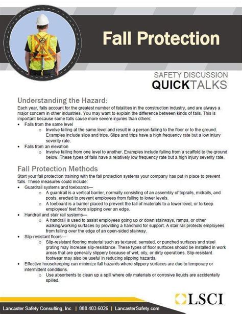 Image result for OSHA Fall Protection Program and Fall Protection Training in English