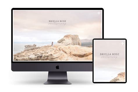 Website Template | Briella Rose | Website Templates ~ Creative Market