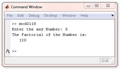 While Loop in MATLAB 的图像结果