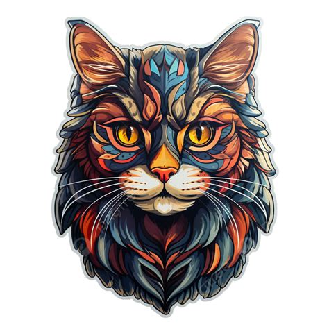 Cat Sticker For T Shirt Design, Cat Clipart, Shirt Clipart, Sticker ...