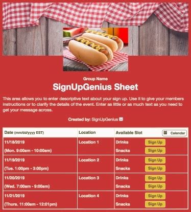 Image result for Sign Up Genius Potluck Tutorial
