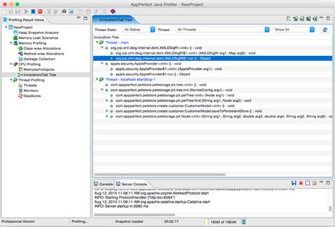 Java Performance Profiler 的图像结果