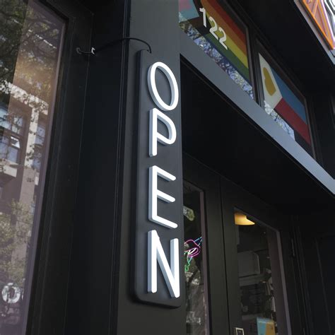 HiNeon 26"x5" Outdoor Open Sign: Waterproof LED Neon for Businesses ...