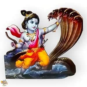 Buy Brij Sugandha Krishna Leela Figures – MDF Wood with Stand of Bal ...