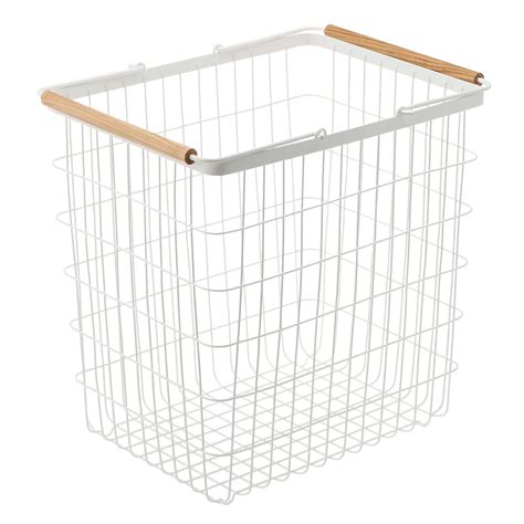 Yamazaki Steel Wire Laundry Basket | The Container Store