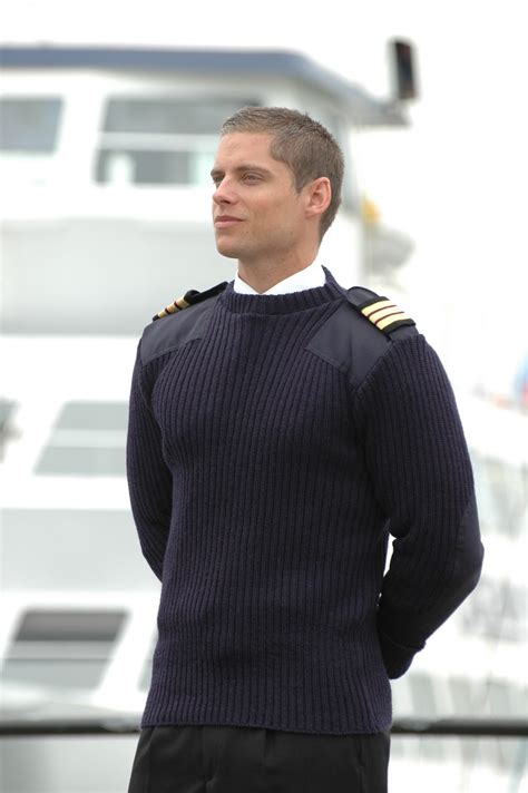 Nato Style Sweater with Patches and Epaulettes – Miller Rayner