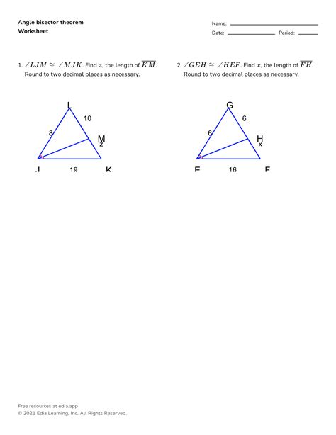 Angle Angle Similarity Worksheet Complimentary Angles Worksheets AND