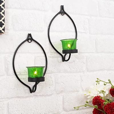 Buy Homesake Candle Holder Wall Light Metal Decorative Golden Eye Wall ...