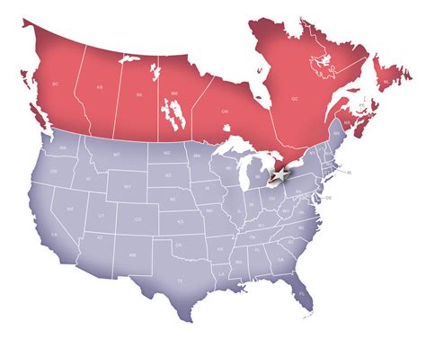 Us Canada Border Map - Canada And Usa Map ~ FUROSEMIDE / Us canada ...