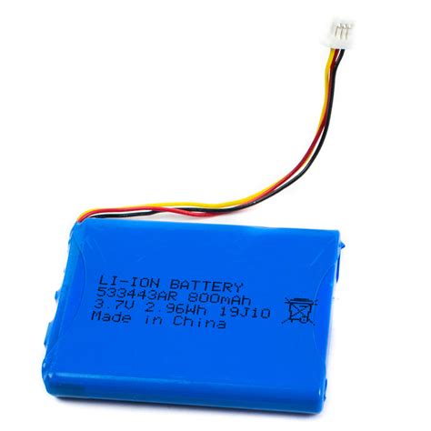 3.7V 800mAh Rechargeable Lithium Ion Battery – ArrowTechCart