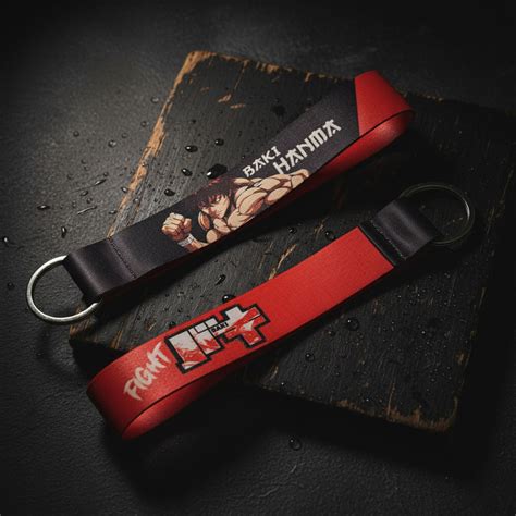 Baki Hanma Satin Lanyard Keychain | Anime Character Key Holder | Premi ...