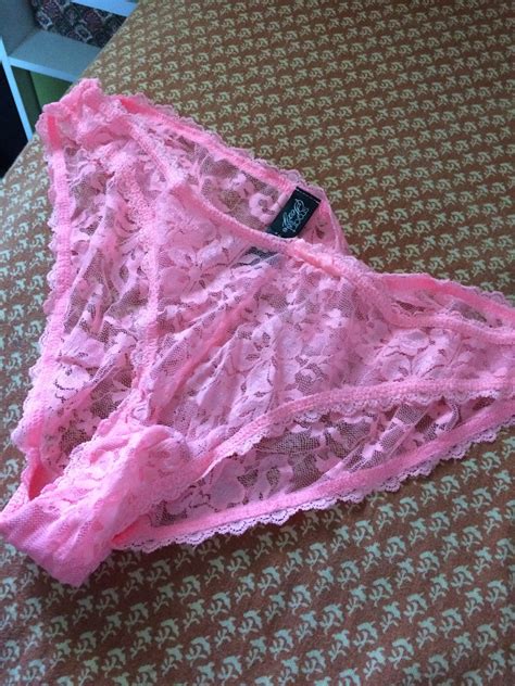 Pink lace panties | Myusedpantystore.com