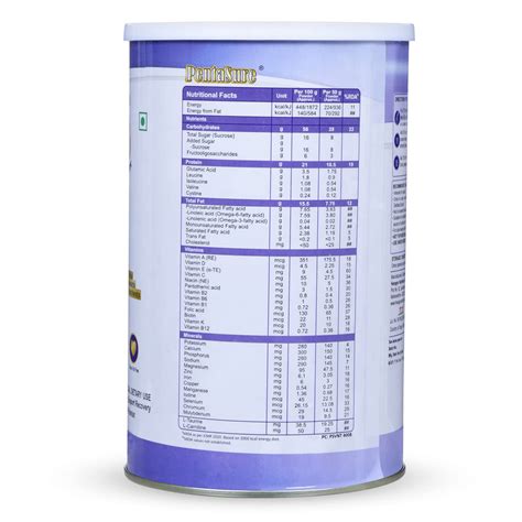 Pentasure Vanilla Flavour Nutritional Powder, 400 gm Tin | Uses ...