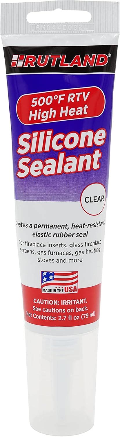 Rutland Heat Resistant Silicone Sealant - Clear, 2.7 India | Ubuy