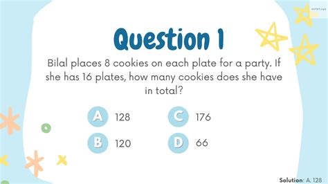 8 Table: Multiplication Table For Kids (Print PDF)