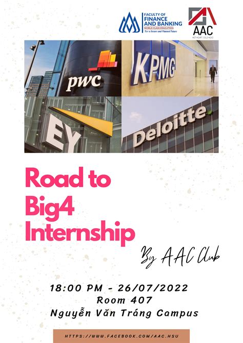 [WORKSHOP] "Road to Big4 Internship" - Con đường không chông gai - Khoa Tài chính Ngân hàng