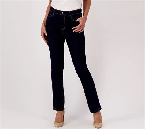 Studio Park x Jayne Brown Petite Straight Leg Jeans with Tummy Panel ...