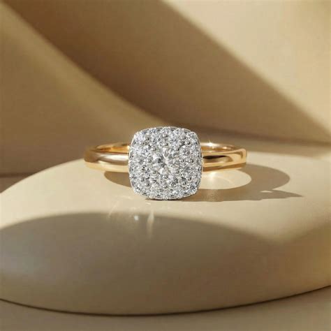 The Imperial Spark Cluster 9KT Laboratory Grown Diamond Promise Ring ...