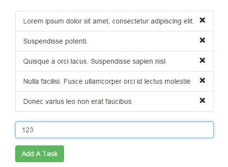 To Do List with Local Storage jQuery 的图像结果