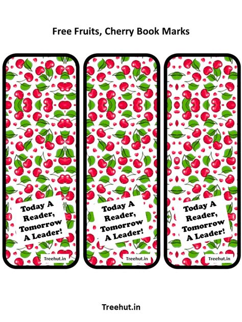 Free Fruits, Cherry Bulletin Board Decorations and Craft Printables #229