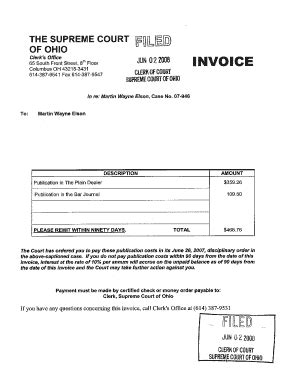 Court Invoice - Fill Online, Printable, Fillable, Blank | pdfFiller