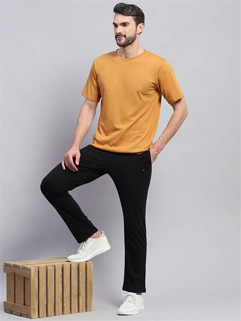Buy Men Black Solid Regular Fit Lower Online in India - Monte Carlo