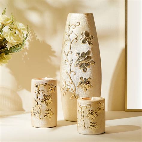 Buy Stellar Fantasy Polyresin Vase and T-Light Holders from Home Centre ...
