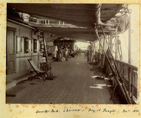 Passengers on the Quarter Deck, SS Chusan, in the Bay of Bengal ...