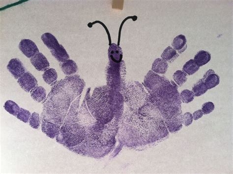 Handprint butterflies | Handprint crafts, Butterfly crafts, Toddler art ...