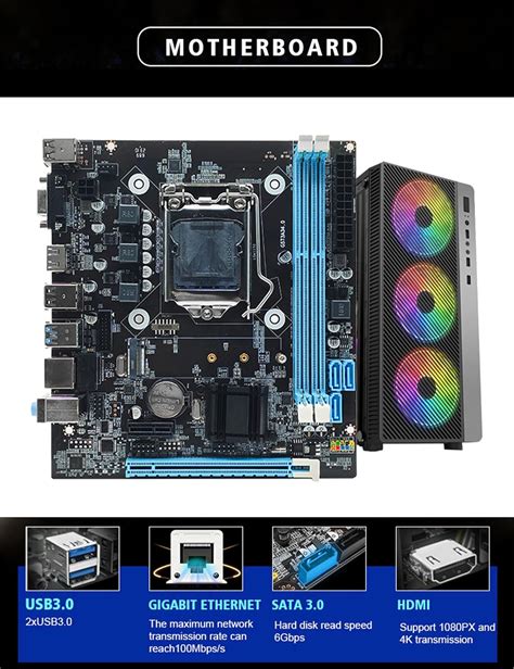 Dpofirs LGA 1150 Motherboard, Dual Channel DDR3 M.2 NVMe India | Ubuy