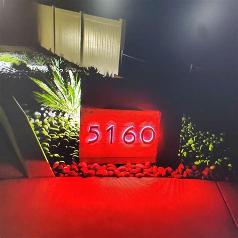 Image result for Backlit House Numbers LED