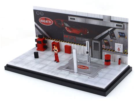 Bugatti Garage Diorama set 1:64 More Art scale model diorama | Scale ...