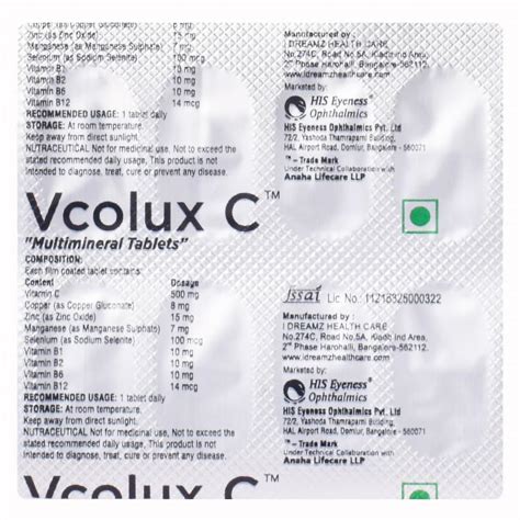 Vcolux C - Strip of 10 Tablets : Amazon.in: Health & Personal Care