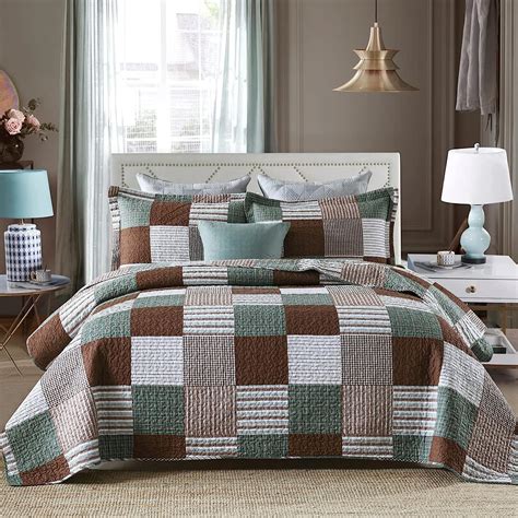 Brown Quilt Set Queen at Karen Batey blog
