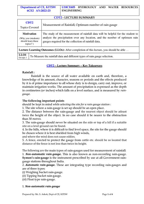 CDT 02 - Cibil engineering - 6CE2 AY:2022- ENGINEERING CDT2 - LECTURE ...