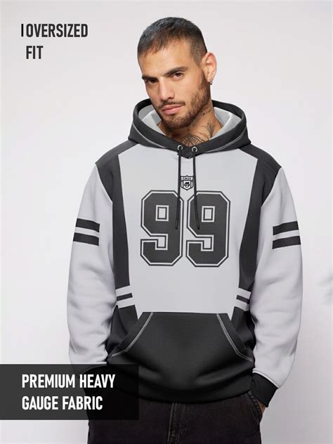 The Invincible Oversized Hoodie - Black & LT Grey – Crazymonk