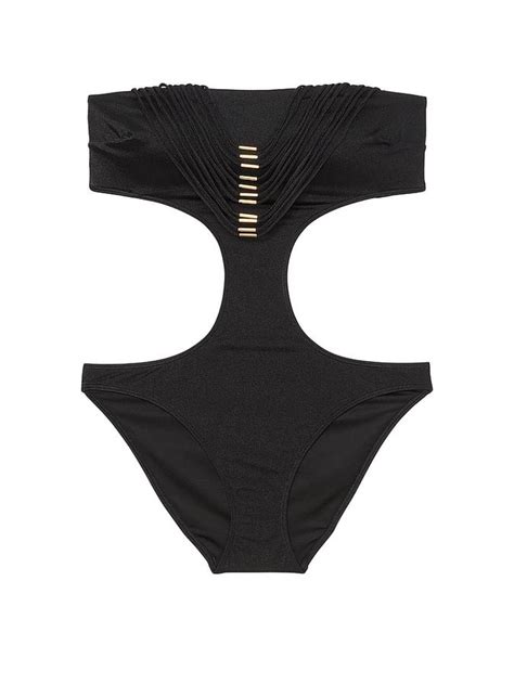 Buy VS Archives Strappy Hardware Strapless Monokini One-Piece Swimsuit ...