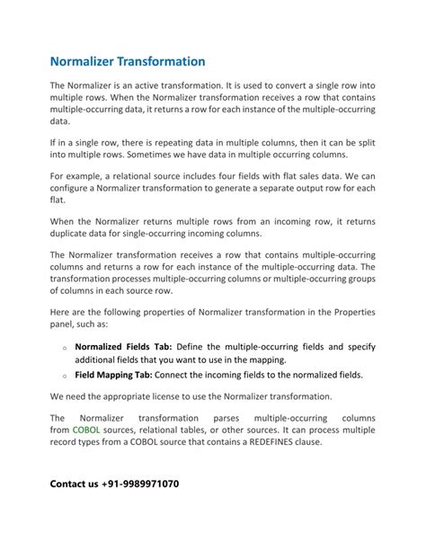 Image result for Normalizer Transformation Developer Tool