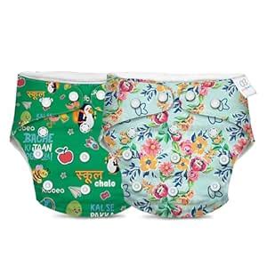Buy Kidbea Reusable Cloth Diaper | Assorted Freesize, Washable Diapers ...